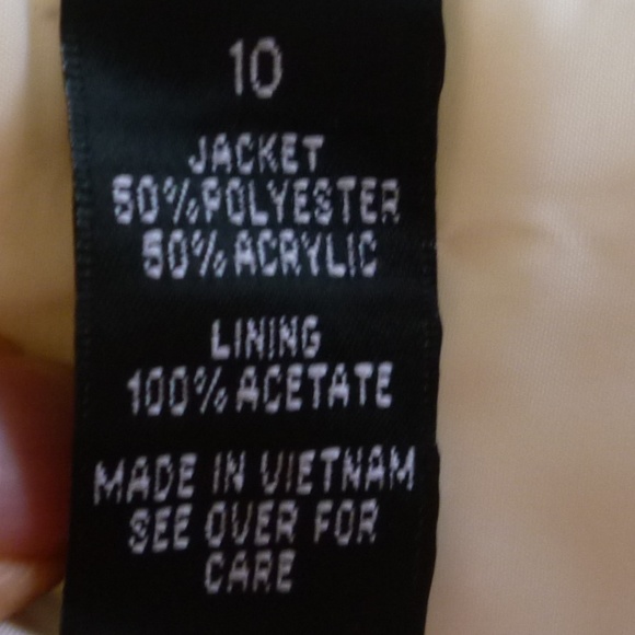 AB Studio Bell Sleeves, White Dress Coat - Picture 7 of 8